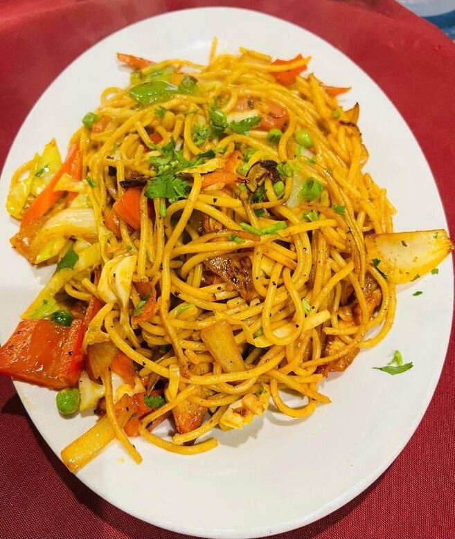 Authentic Himalayan food platter at Bhatti Himalayan Grill San Diego